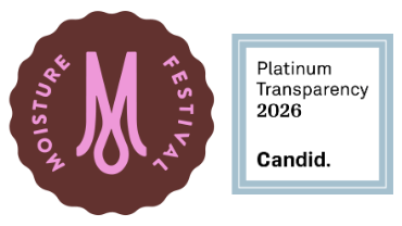 Moisture Festival Logo with Candid Platinum Seal.